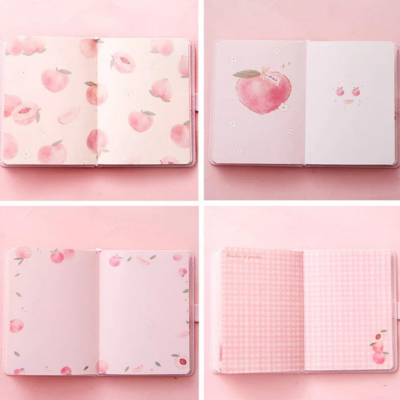 Cute Peach Notebook