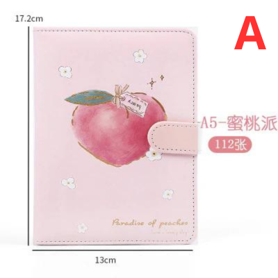 Cute Peach Notebook