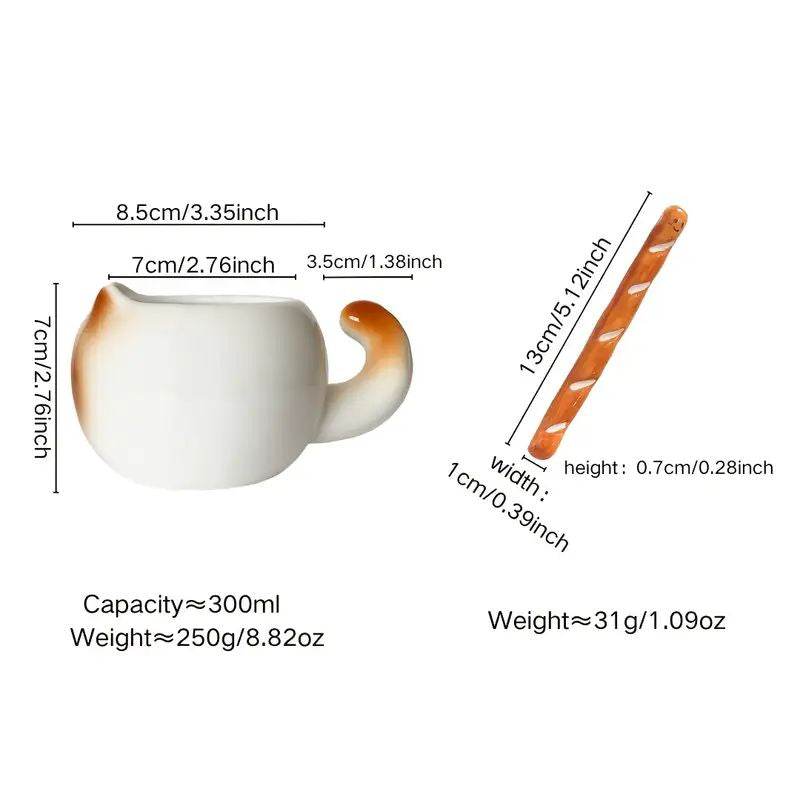 Kawaii Cat Ceramic Cup – Limited Edition