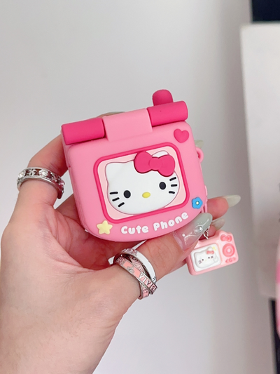 Cute Kitty Airpods Case -Pink