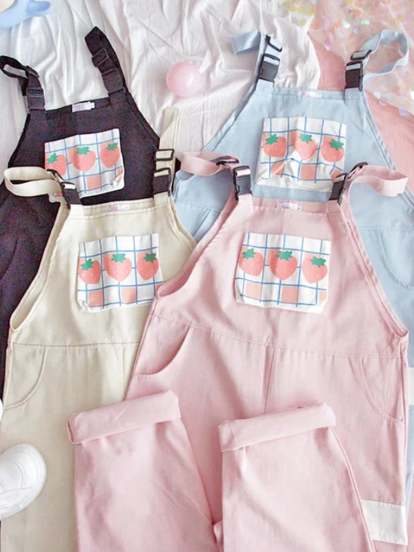 Cute Strawberry Jumpsuit
