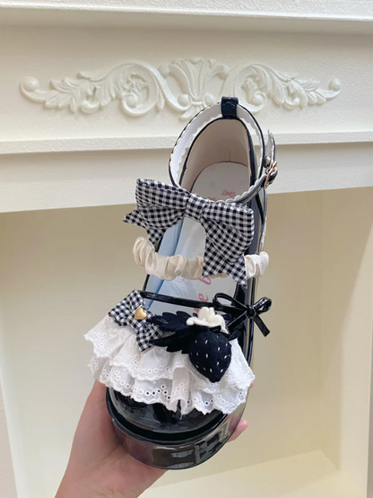 Cute Strawberry Platform Shoes