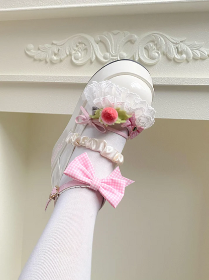 Cute Strawberry Platform Shoes