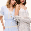 LoveShackFancy Cotton Victorian Mini Dress – Light Blue