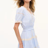 LoveShackFancy Cotton Victorian Mini Dress – Light Blue