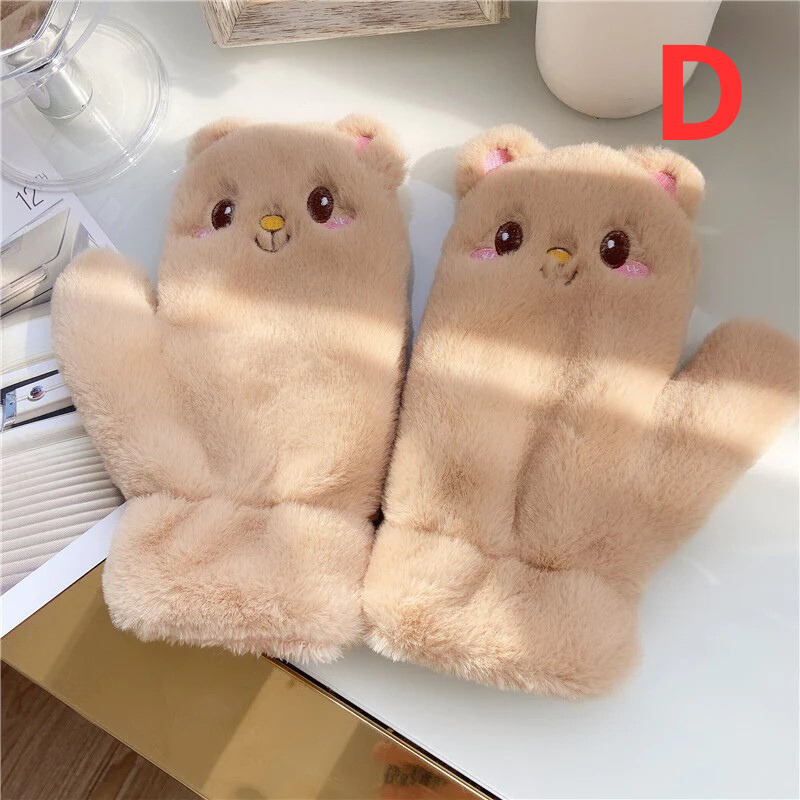 Cute Cat Plush Gloves
