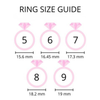 Double Pink Hearts Promise Ring
