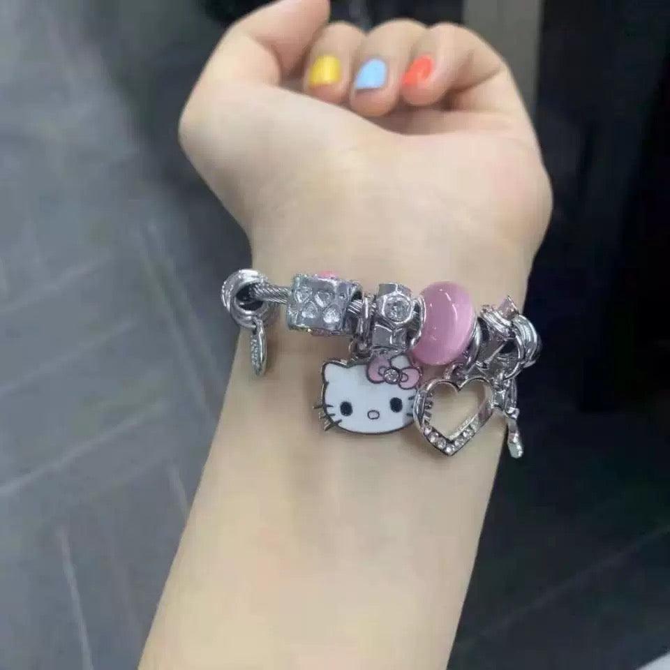 Hello Kitty Pink Charm Bracelet