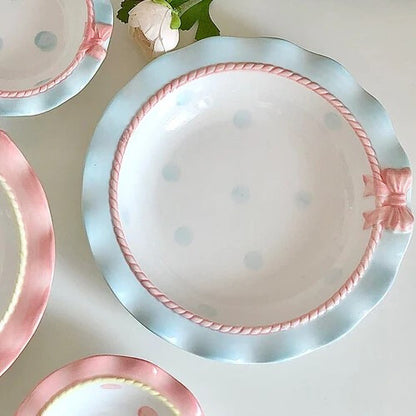 Cute Ceramic Cup Bowl And Dish