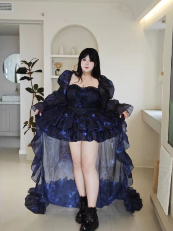 ♡ Elegant Princess ♡ Dark Blue Dress – Plus Size