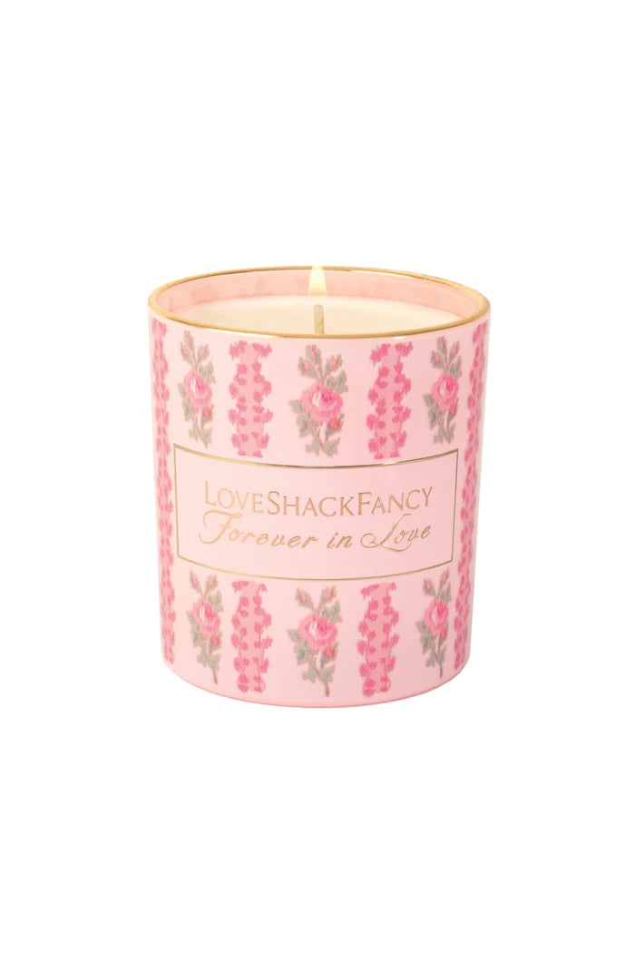 LoveShackFancy Forever in Love Candle – Green Pear & Gardenia