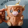 Ferdinand Highland Cow Ice Cream Pint Holder