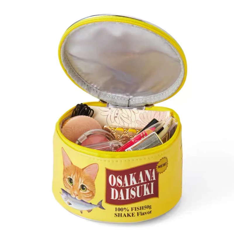 Fun Canned Fish Makeup Bag