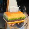 Hamburger Tissue Box