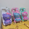 Handmade 3D Pastel Rhinestone Cute Cat Phone Case