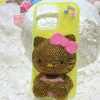 Handmade 3D Rhinestone Bling Cute Cat Phone Case