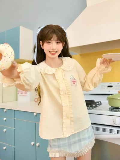 Happy Day Doll Collar Blouse