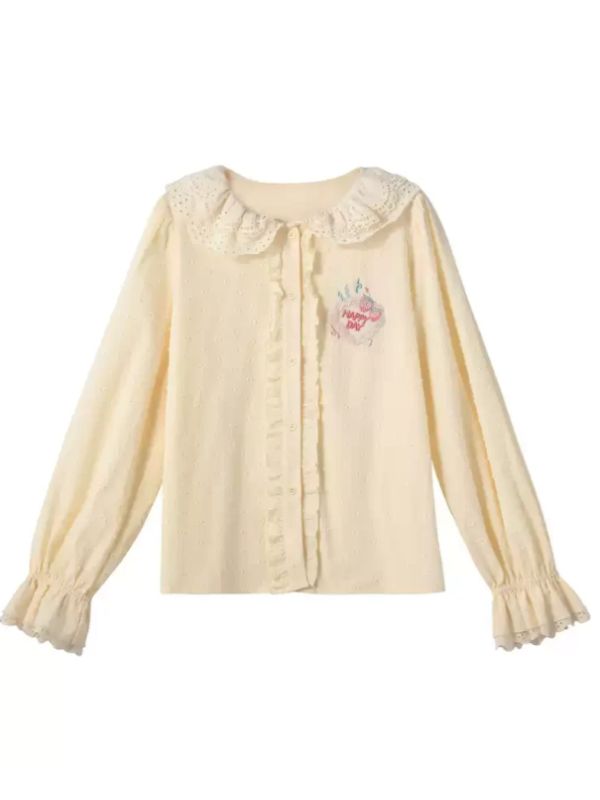 Happy Day Doll Collar Blouse