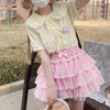 Pink Pants With Ruffled Hearts