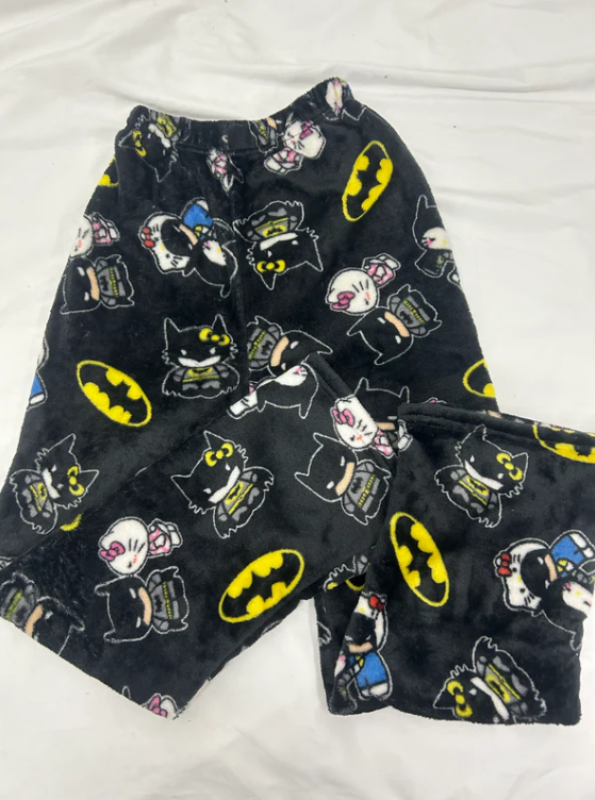 Hello Kitty Batman Fuzzy Pants