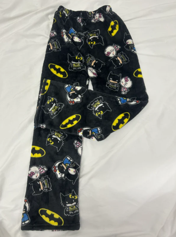 Hello Kitty Batman Fuzzy Pants