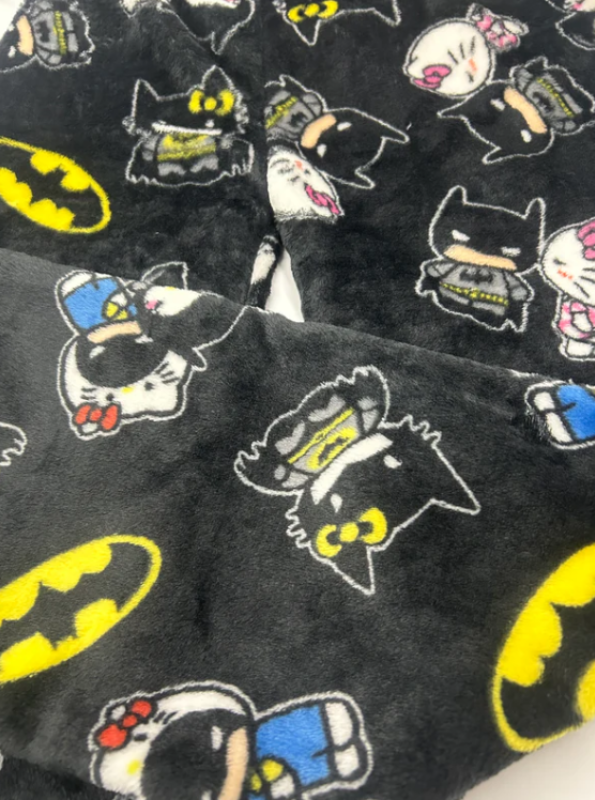 Hello Kitty Batman Fuzzy Pants