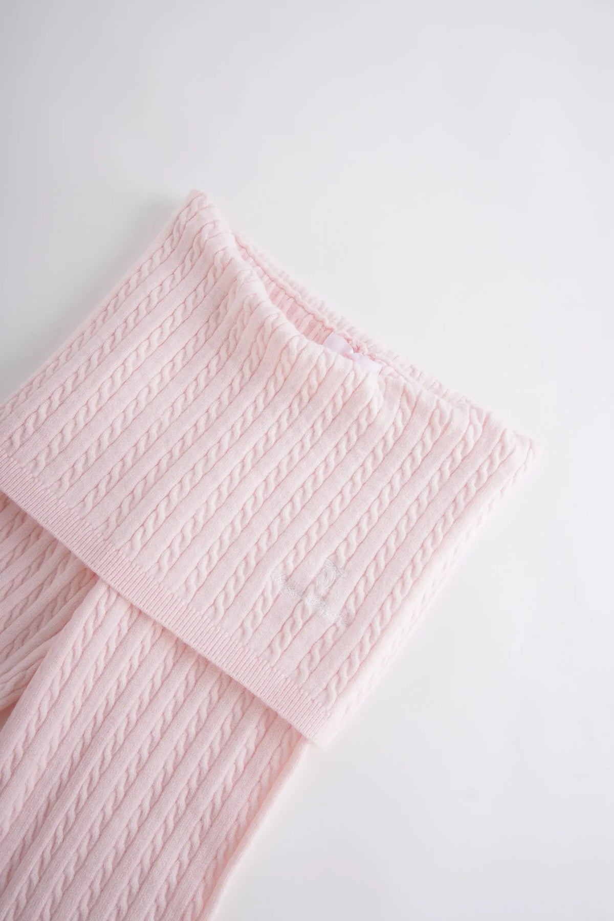 Colette Cable Knit Fold-Over Pants