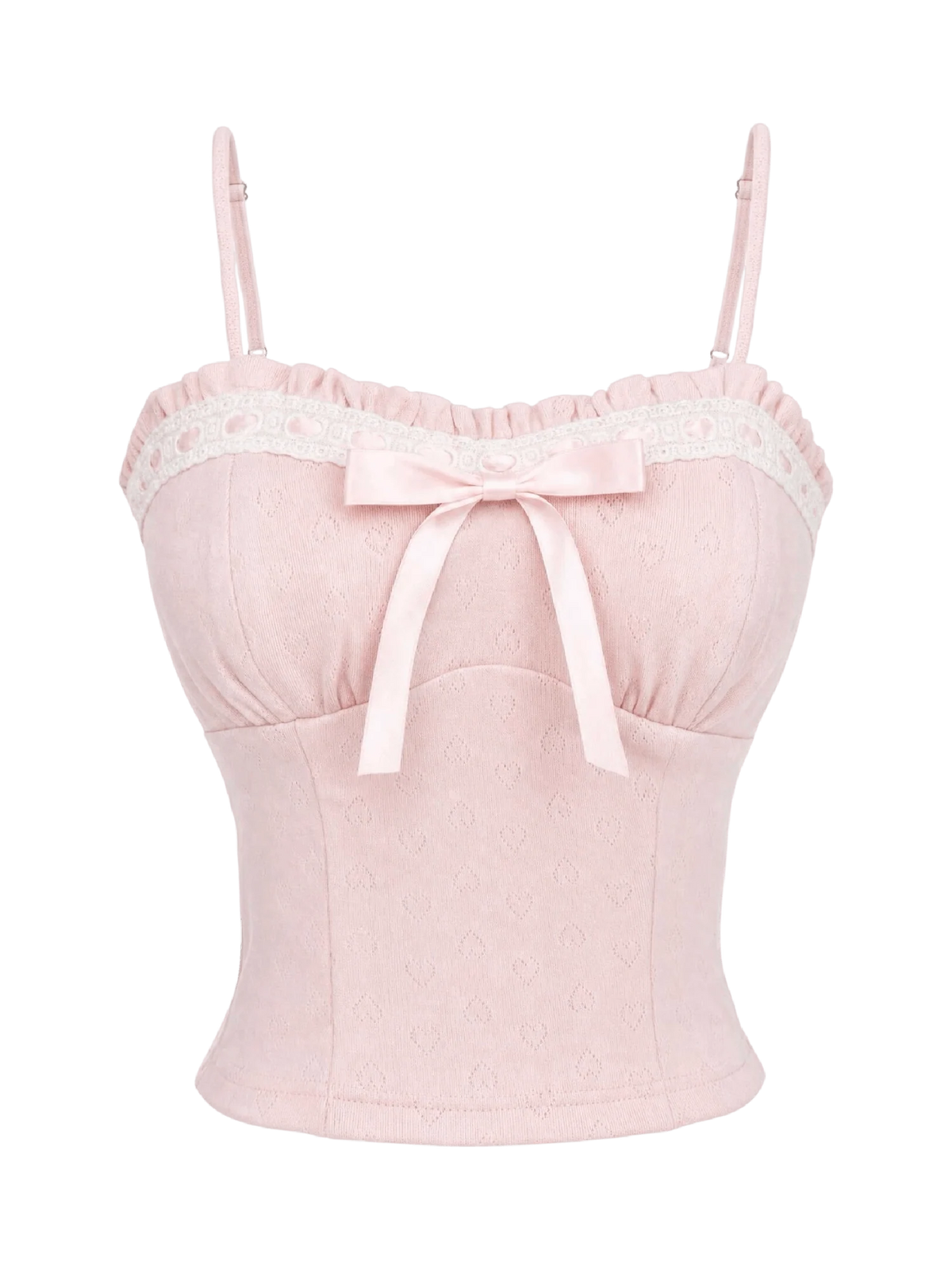 Sweetheart Cotton Pointelle Top