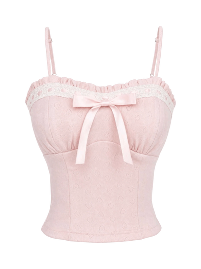 Sweetheart Cotton Pointelle Top