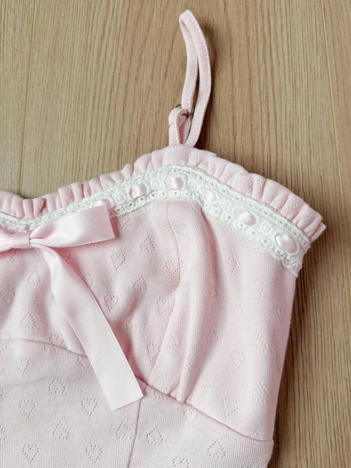 Sweetheart Cotton Pointelle Top
