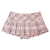 Girly Plaid Pleated Mini Skirt