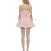 Rose Princess Fur Chiffon Babydoll Dress