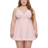 Rose Princess Fur Chiffon Babydoll Dress