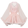 Rose Princess Fur Chiffon Babydoll Dress