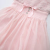 Rose Princess Fur Chiffon Babydoll Dress