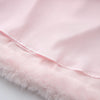 Rose Princess Fur Chiffon Babydoll Dress