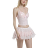Rosette Fairy Dust Sequin Mini Skirt + Petticoat