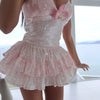 Rosette Fairy Dust Sequin Mini Skirt + Petticoat