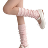 Gold Bow Leg Warmer (Pink)