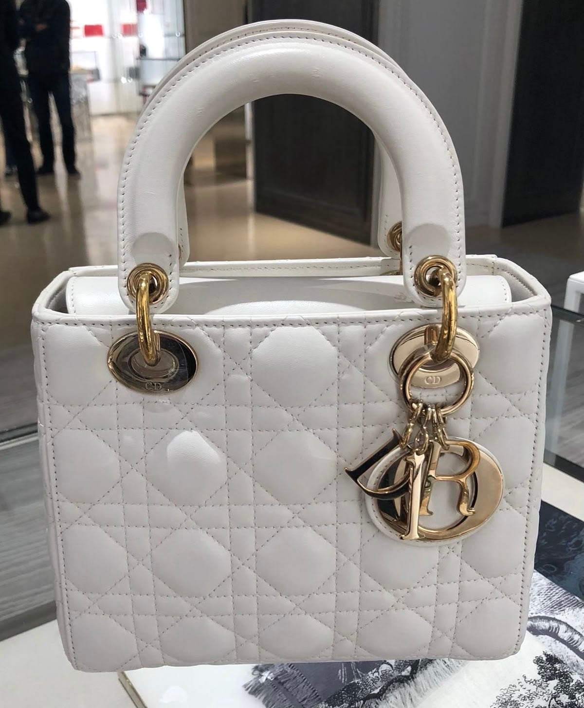 Lady Dior Micro Bag – Latte