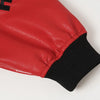 Black and Red Leather Jacket Unisex Coats