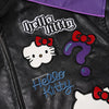 Black and Purple Leather Jacket Unisex Coats