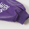 Black and Purple Leather Jacket Unisex Coats