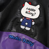 Black and Purple Leather Jacket Unisex Coats