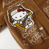 Brown Leather Jacket Unisex Coats