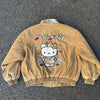 Brown Leopard Print Varsity Jacket Baseball Bomber Jacket