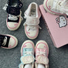 Foldable Hightop Canvas Lace-Up Women's Shoes