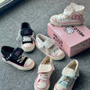 Foldable Hightop Canvas Lace-Up Women's Shoes