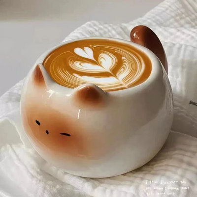 Kawaii Cat Ceramic Cup – Limited Edition