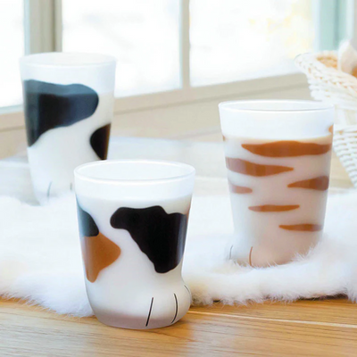 Kawaii Catpaw Glass Water Cups